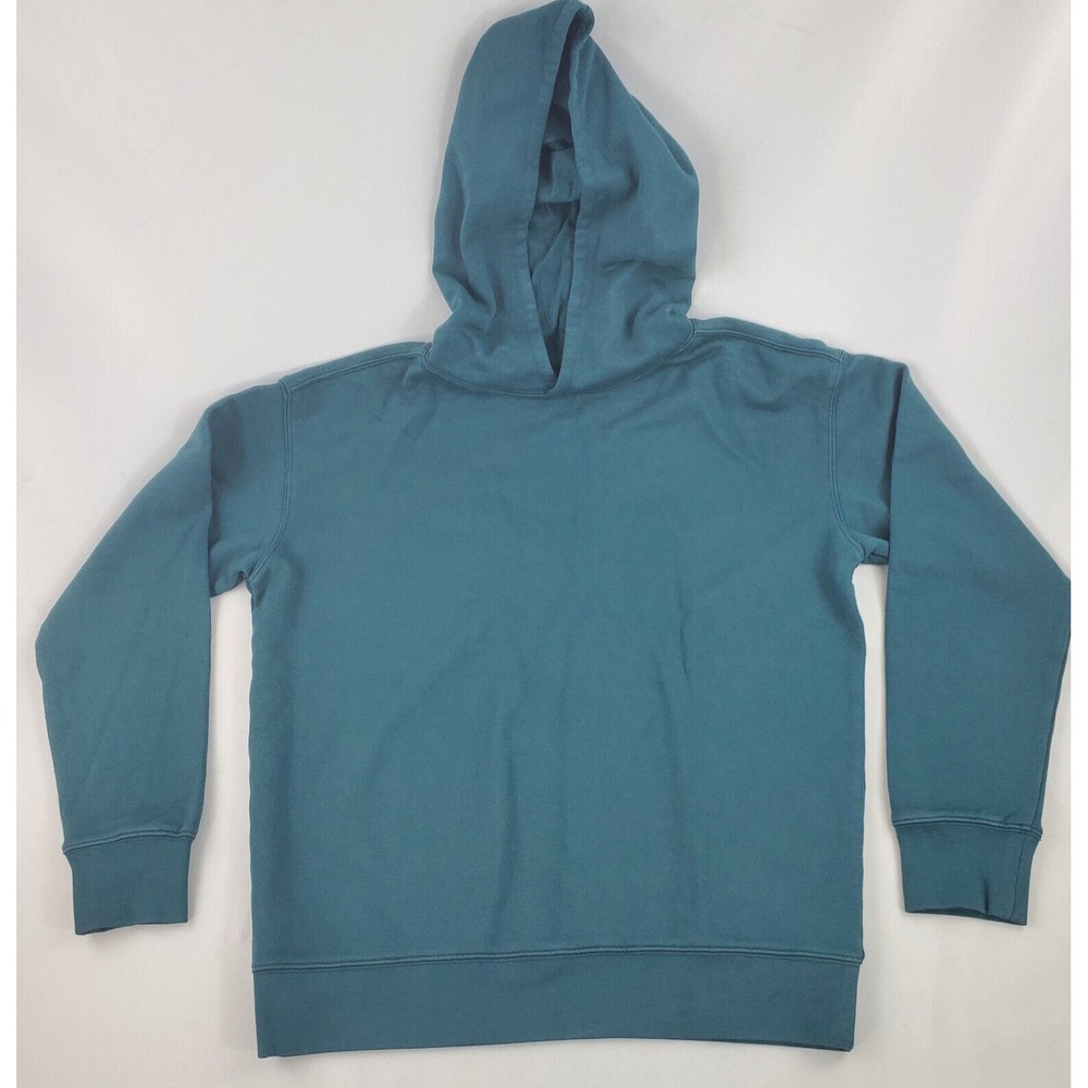 Hudson women hoodie sweatshirt pullover KARBAL3930 balsam blue sz S $195